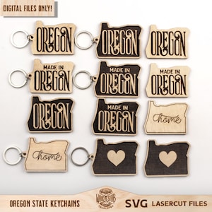 Oregon svg, Oregon keychain, Oregon Glowforge svg, Oregon Home Sign, Oregon Home svg, Oregon Sign svg, Glowforge svg