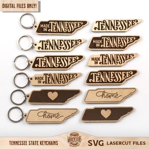Tennessee SVG, Tennessee sleutelhanger SVG, Tennessee Glowforge SVG, Tennessee Home teken, Tennessee Home SVG, Tennessee Sign SVG, Glowforge SVG
