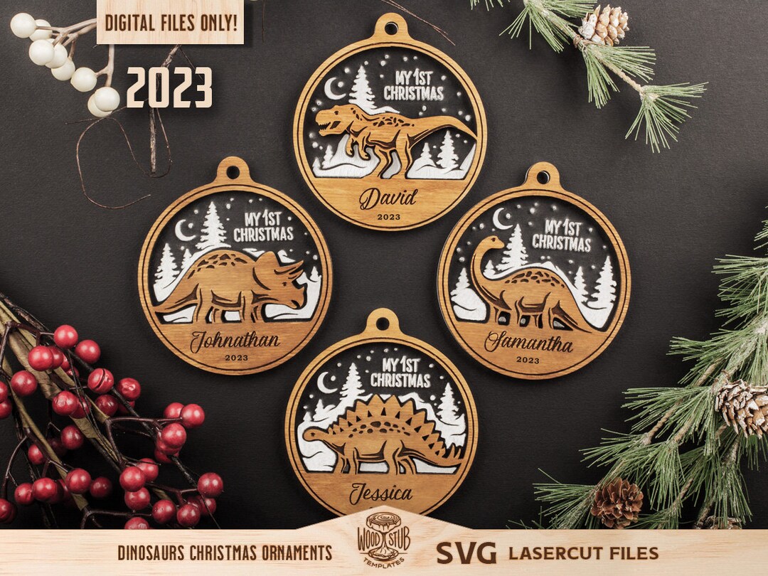 Baby First Christmas SVG First Christmas Ornament SVG - Etsy