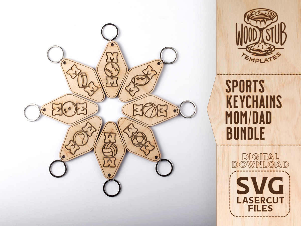 Download Sports Keychain SVG Keychain SVG Sports Mom SVG Sports Dad ...