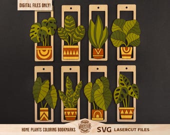 Plant Bookmarks SVG Laser Cut File (Digital Download)