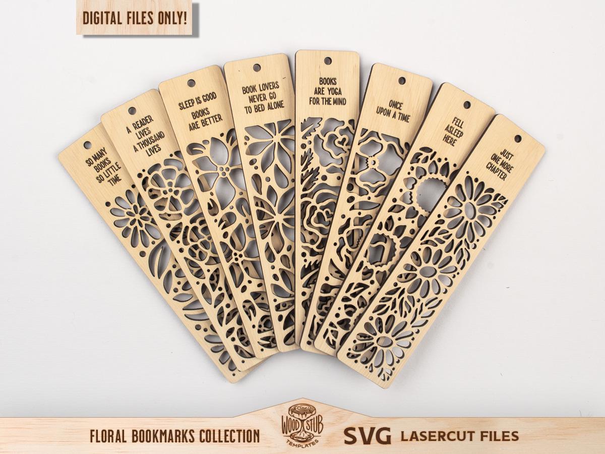 Bookmarks SVG, Bookmark SVG, Bookmark laser file, Bookmark Glowforge, Book quotes svg, Glowforge svg, Laser cut file