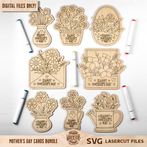 Día de las Madres SVG, Mamá SVG, Mamá Tarjeta SVG, Tarjeta para colorear svg, Regalo del Día de la Madre, Regalo del Día de la Madre, Madre's svg, Glowforge svg, Archivo cortado por láser