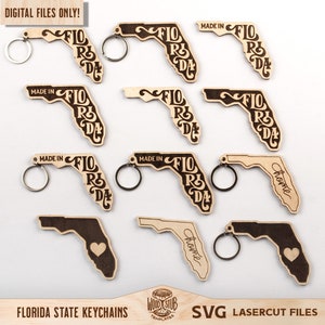 Florida SVG, Florida Schlüsselanhänger SVG, Florida Glowforge SVG, Florida Home Zeichen, Florida Home svg, Florida Zeichen svg, Glowforge svg