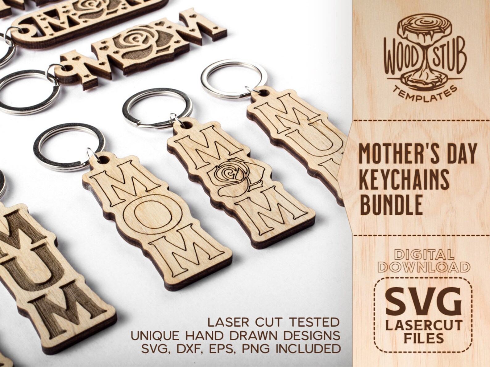 Mothers Day SVG Mom SVG Mom Keychain SVG Keychain Svg Etsy