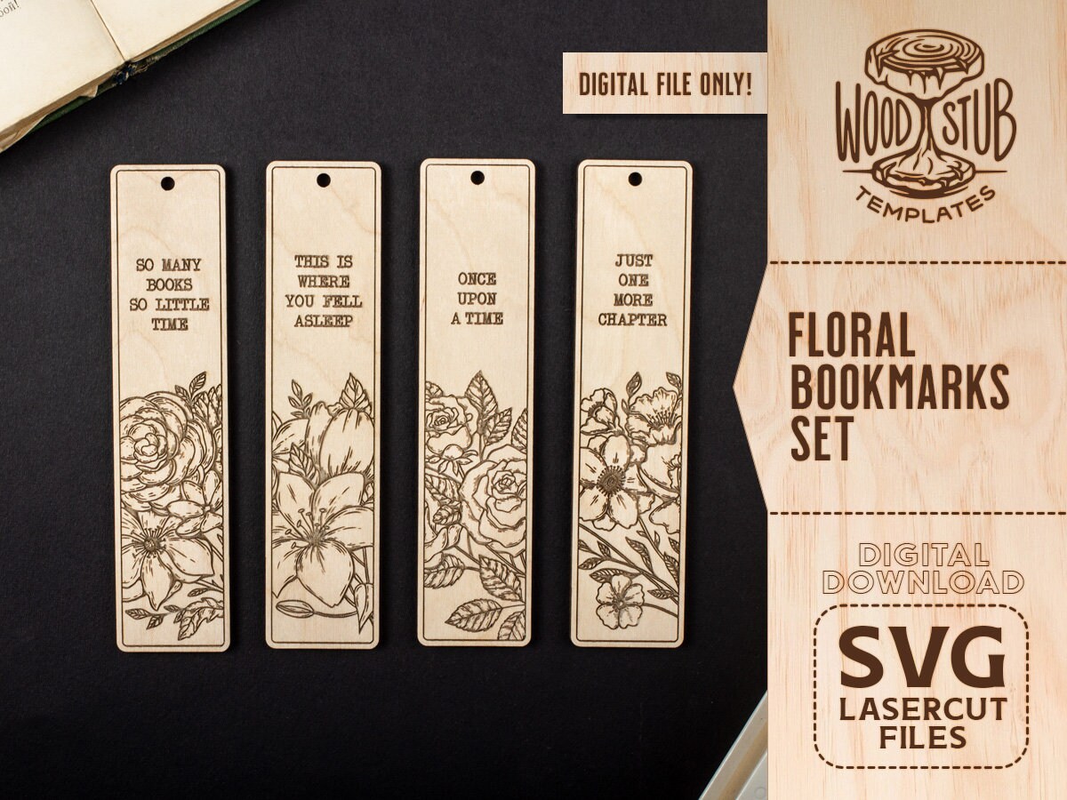 Bookmarks SVG Bookmark SVG Bookmark Laser File Bookmark Etsy