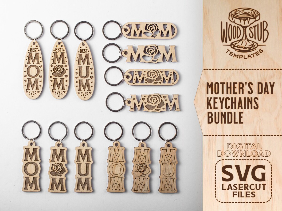 Download Mothers Day SVG Mom SVG Mom Keychain SVG Keychain svg | Etsy