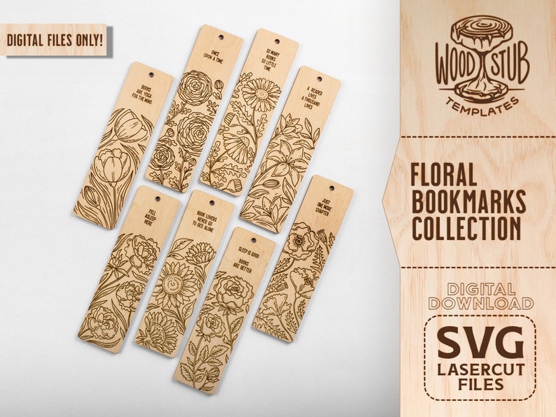 Bookmarks SVG Bookmark SVG Bookmark Laser File Bookmark Etsy