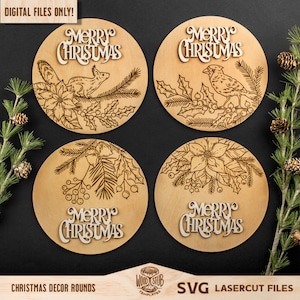 Christmas Sign SVG, Christmas Ornaments, Christmas SVG, Christmas Door Hanger, Christmas Glowforge, Ornaments svg, Glowforge svg