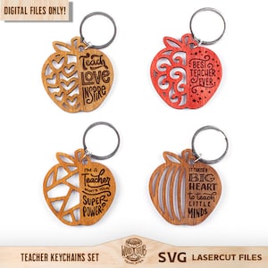 Leraar sleutelhanger SVG, leraar SVG, leraar laserbestand, leraar Glowforge, leraar citaten SVG, Glowforge SVG, laser gesneden bestand, leraar cadeau