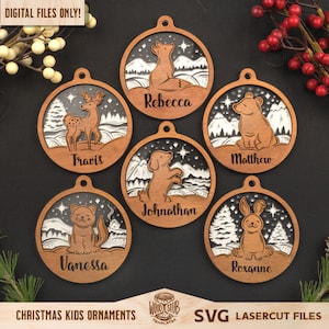 Baby First Christmas SVG, First Christmas Ornament SVG, Christmas laser file, Christmas Glowforge, Ornaments svg, Baby's First svg