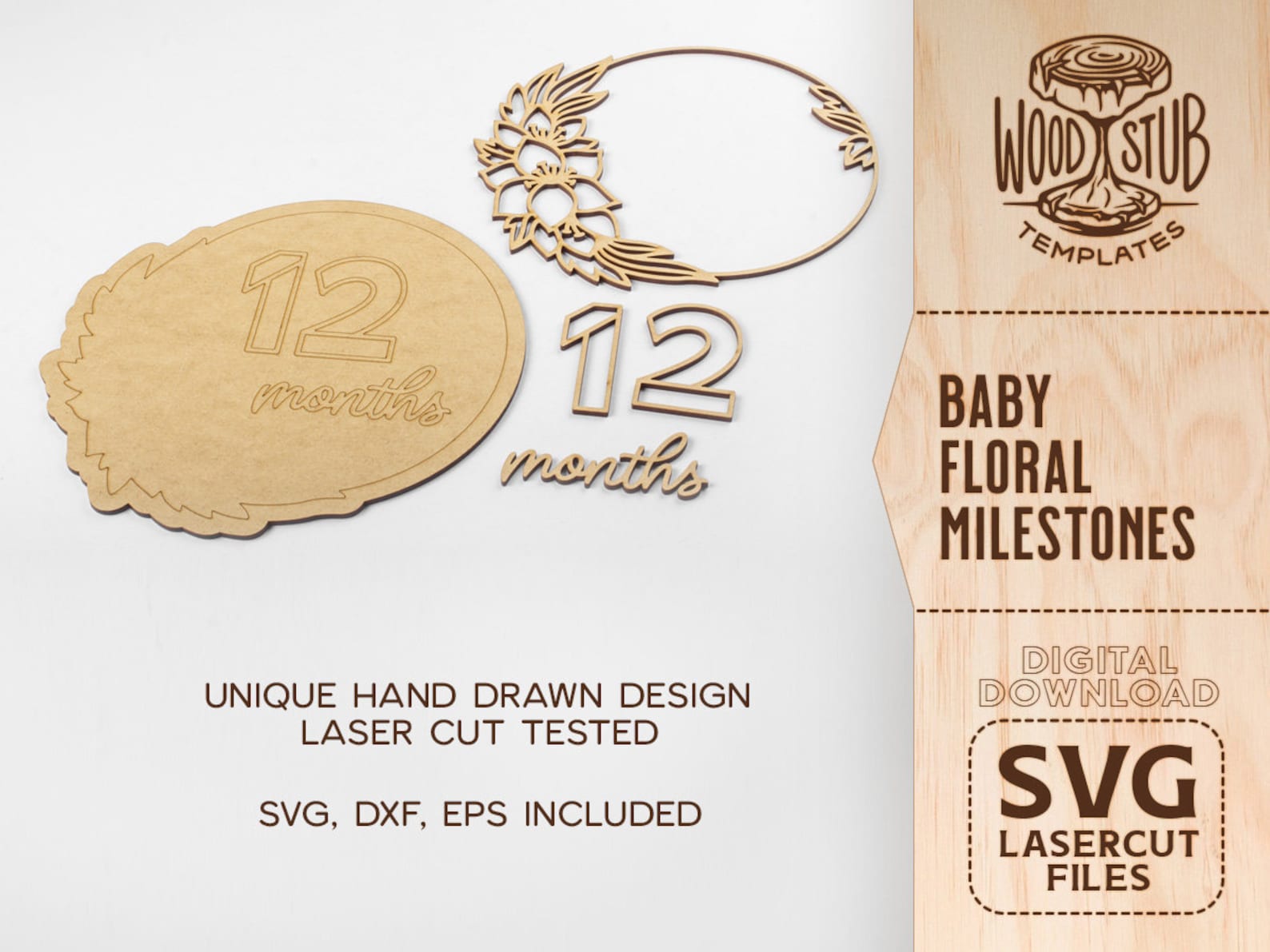Baby Milestone SVG Monthly Milestone SVG Milestone Marker - Etsy