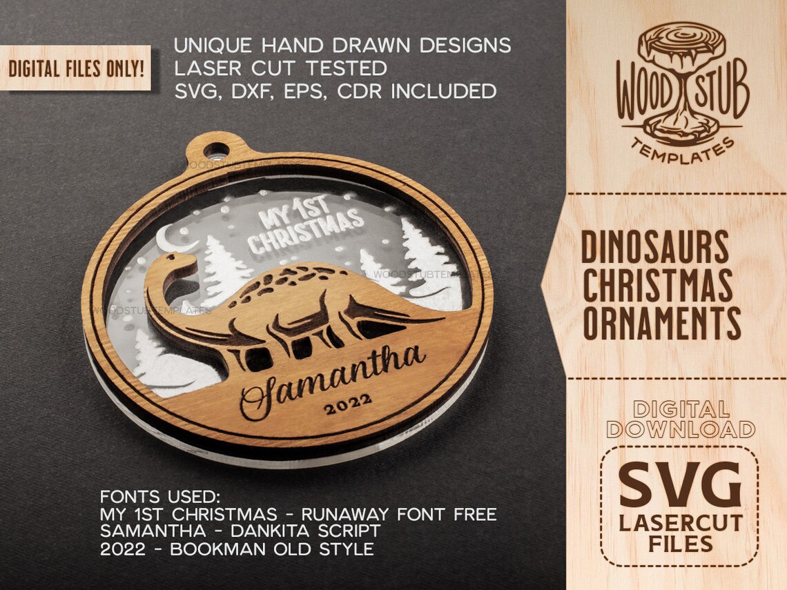 Baby First Christmas SVG First Christmas Ornament SVG - Etsy