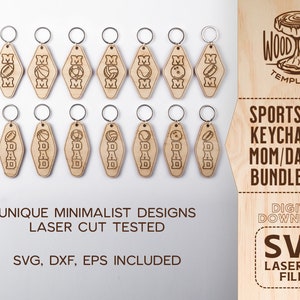 Download Sports Keychain SVG Keychain SVG Sports Mom SVG Sports Dad ...