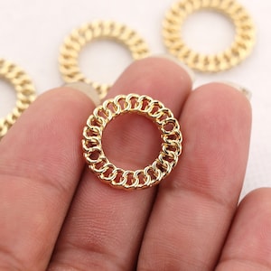 Gold plating alloy earring hoop-earrings charms-Special circle shape earrings-earring connector-Geoometrical shape findings Jewelry BR0938