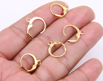 Brass ear hook-Earring copper accessories-Earring connector-Brass earring charms-Earring pendant-Brass jewelry-Special shape earrings BR0471