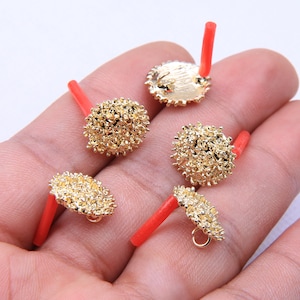 Gold plated alloy earring post -Alloy earring charms-Special shape earring connector-earring pendant-earring  findings jewelry supply BR0798