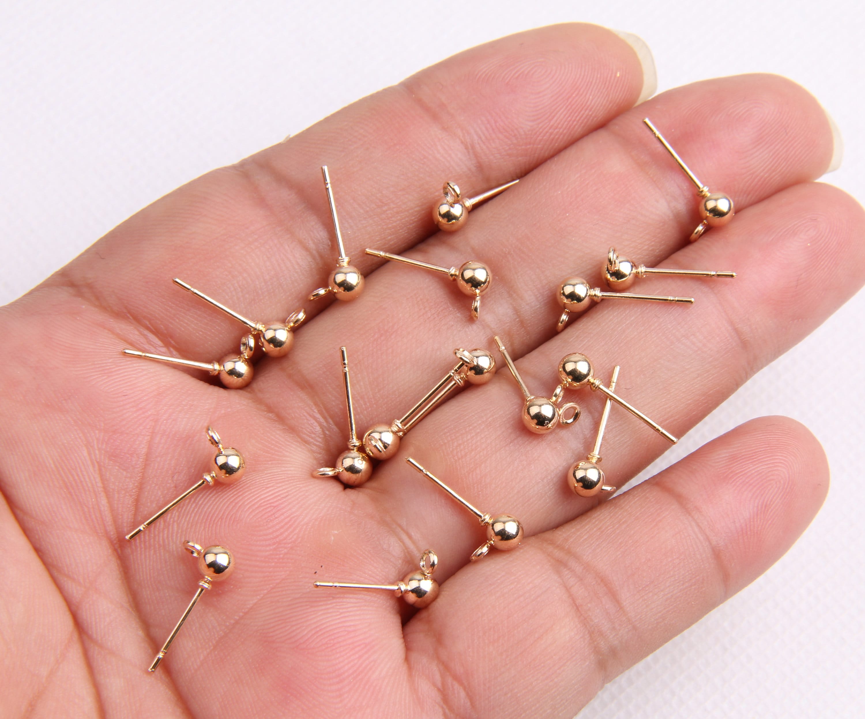 イ*ー様 Spicy gem studs tiny brass Spicy gen studs tiny “brass Brass Stud Earring, 12 Raw Brass Tiny