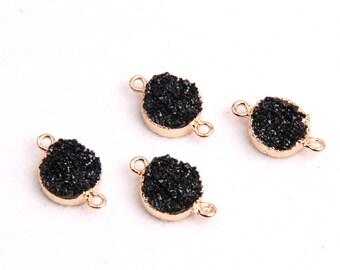 Resin earring-Earrings charm-Personalized earrings-earrings accessories-earrings pendant-earrings connector-Circle shape earrings RB0220