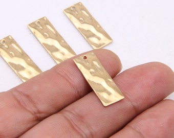 Brass earrings-Earring copper accessories-Earring connector-Brass earring charms-Earring pendant-Jewelry-Rectangular shape earrings BR0602
