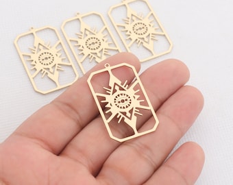 Messing Ohrringe-Ohrring Kupfer Zubehör-Ohrring Verbinder-Messing Ohrring Charms-Ohrring Anhänger-Ohrring Teile-Spezialform Ohrringe BR1068