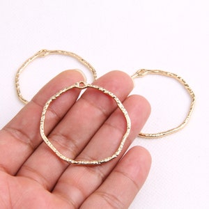 Gold plating alloy earring hoop-earrings charms-Special circle shape earrings-earring connector-Geoometrical shape findings Jewelry BR0159