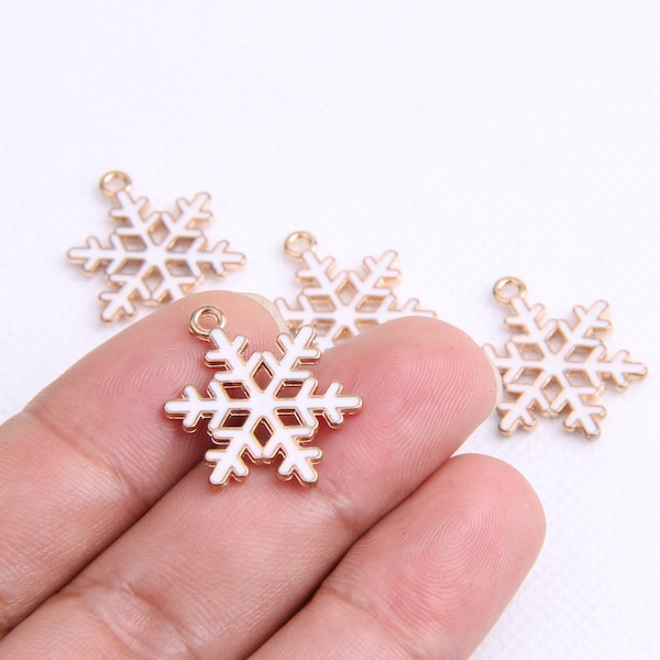 Alloy Earring Pendant-Christmas ornaments-Earring- Snowflake shape earrings-earring connector-Geoometrical shap Jewelry discoveryBR0122