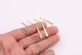 Brass earrings-Earring copper accessories-Earring connector-Brass earring charms-Earring pendant-Brass  jewelry-Stick shape earrings BR0286
