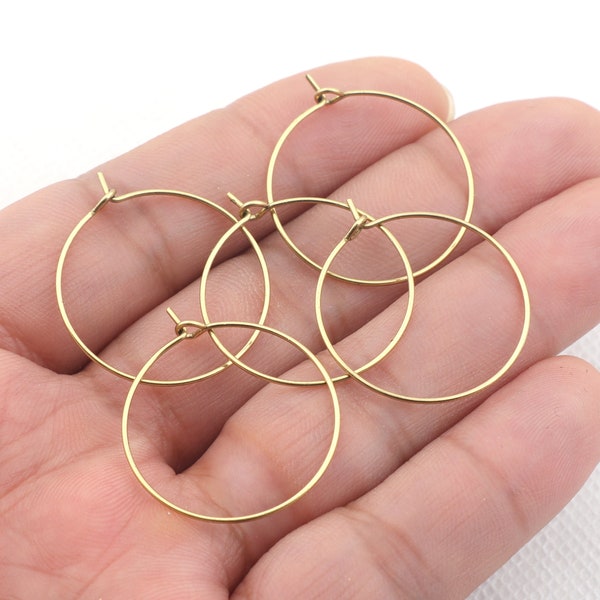 Brass earrings-Earring copper accessories-Earring connector-Brass earring charms-Earring pendant-Brass jewelry-Circle shape earrings BR1243