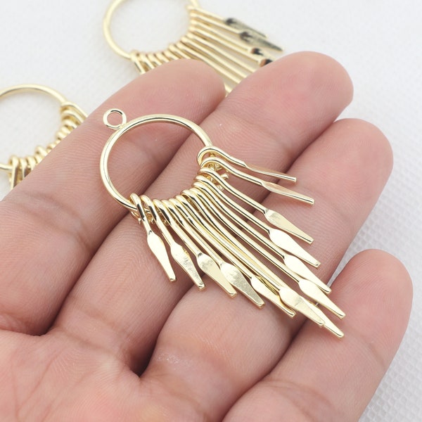 Alloy tassel earring connector-Alloy earrings charms-Special shape earrings-earring pendant-Geoometrical shape findings-Earring parts BR1146