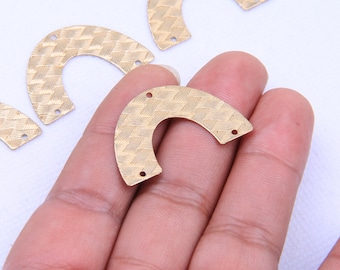Brass earrings-Earring copper accessories-Earring connector-earring charms-Earring pendant-Brass jewelry-Earring parts-U shape earring BR705