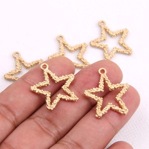 Alloy earring connector -Alloy earrings charms-Star shape earrings-earring pendant-Geoometrical shape findings-Jewelry discovery BR0307