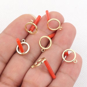 Gold plated brass earring post -Brass earring charms-Coin shape earring connector-earring pendant-earring  findings jewelry supply BR1083