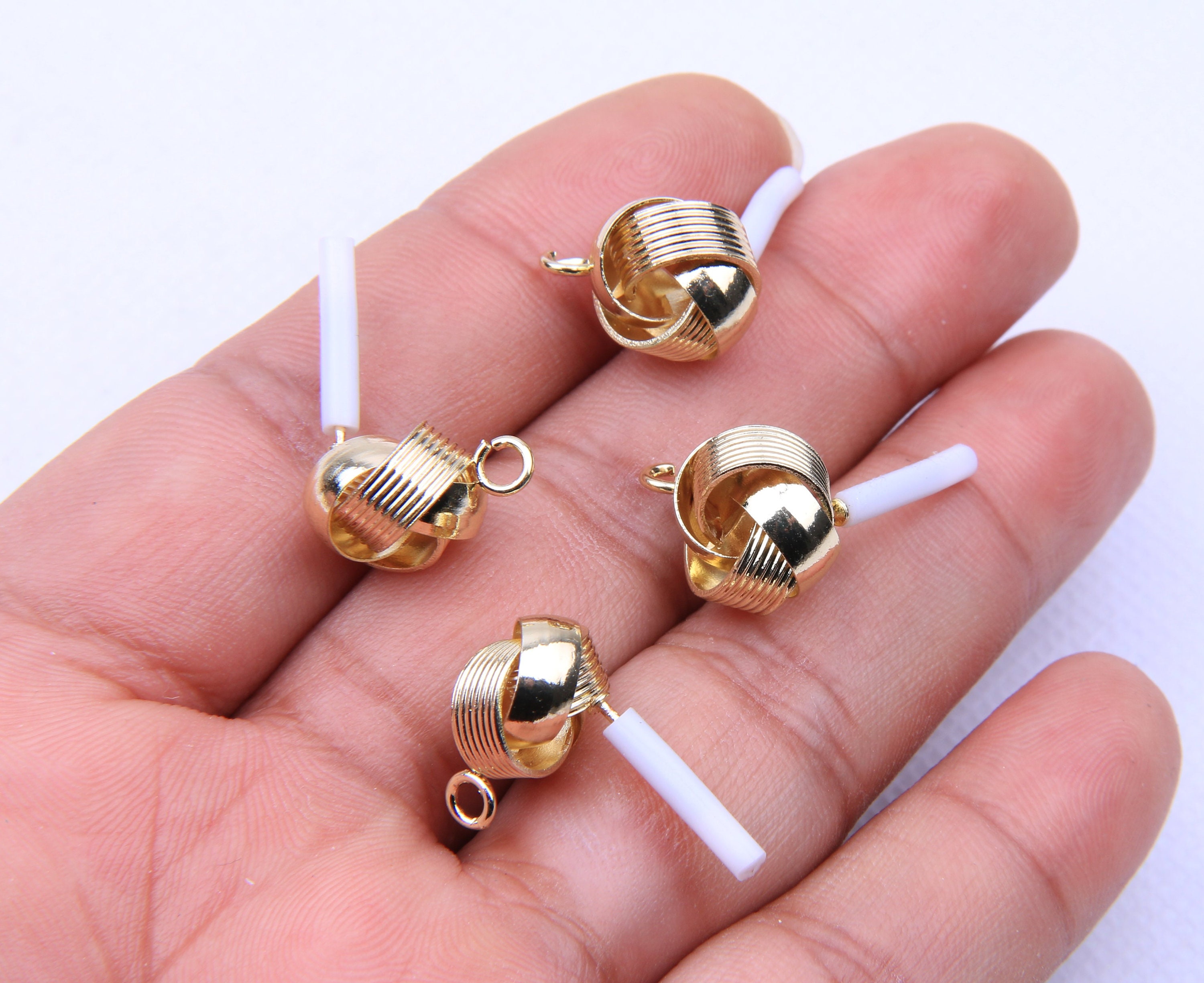 Gold plated alloy earring post-Alloy earring charms-Circle shape earring connector-earring pendant-earring findings jewelry supply BR0958