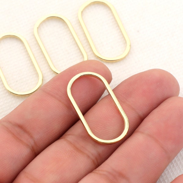 Gold plating alloy earring hoop-earrings charms-Rectangle shape earring-earring connector-Geoometrical shape findings Jewelry for use BR1344