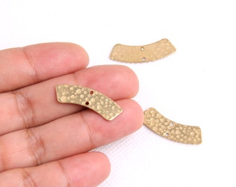 Brass earrings-Earring copper accessories-Earring connector-Brass earring charms-Earring pendant-Brass jewelry-Strip shape earrings BR0037