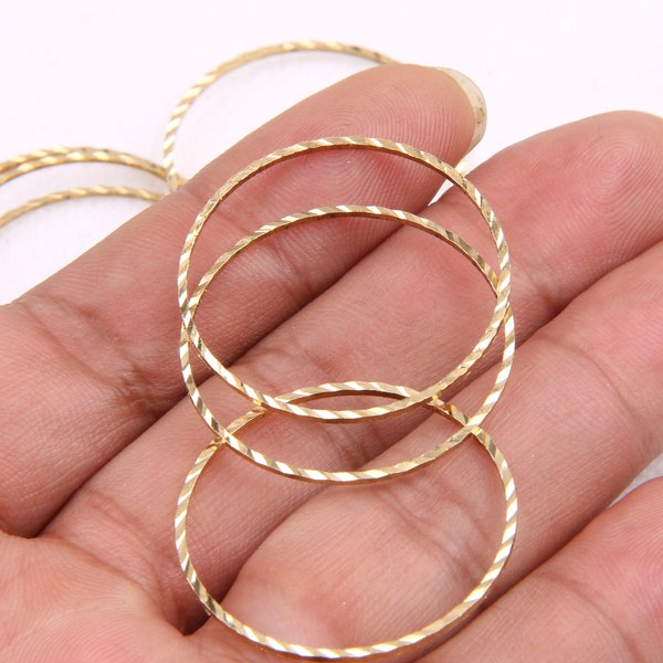 Brass earrings-Earring copper accessories-Earring connector-Brass earring charms-Earring pendant-Earring parts-Circle shape earrings BR0411
