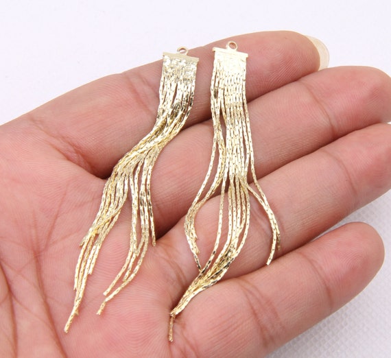 Gold-plated brass earrings connector-Earrings charms-Special shape earrings-earring pendant-Geoometrical shape findings-Earring parts BR0574