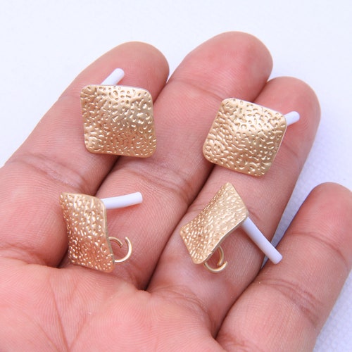 Gold Plated Alloy Earring Post alloy Earring Charmsflower Etsy