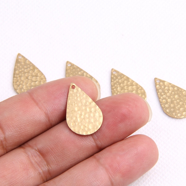 Brass earrings-Earring copper accessories-Earring pendant-Brass earring charms-Earring connector-Brass jewelry-Teardrop shape earringsBR0146