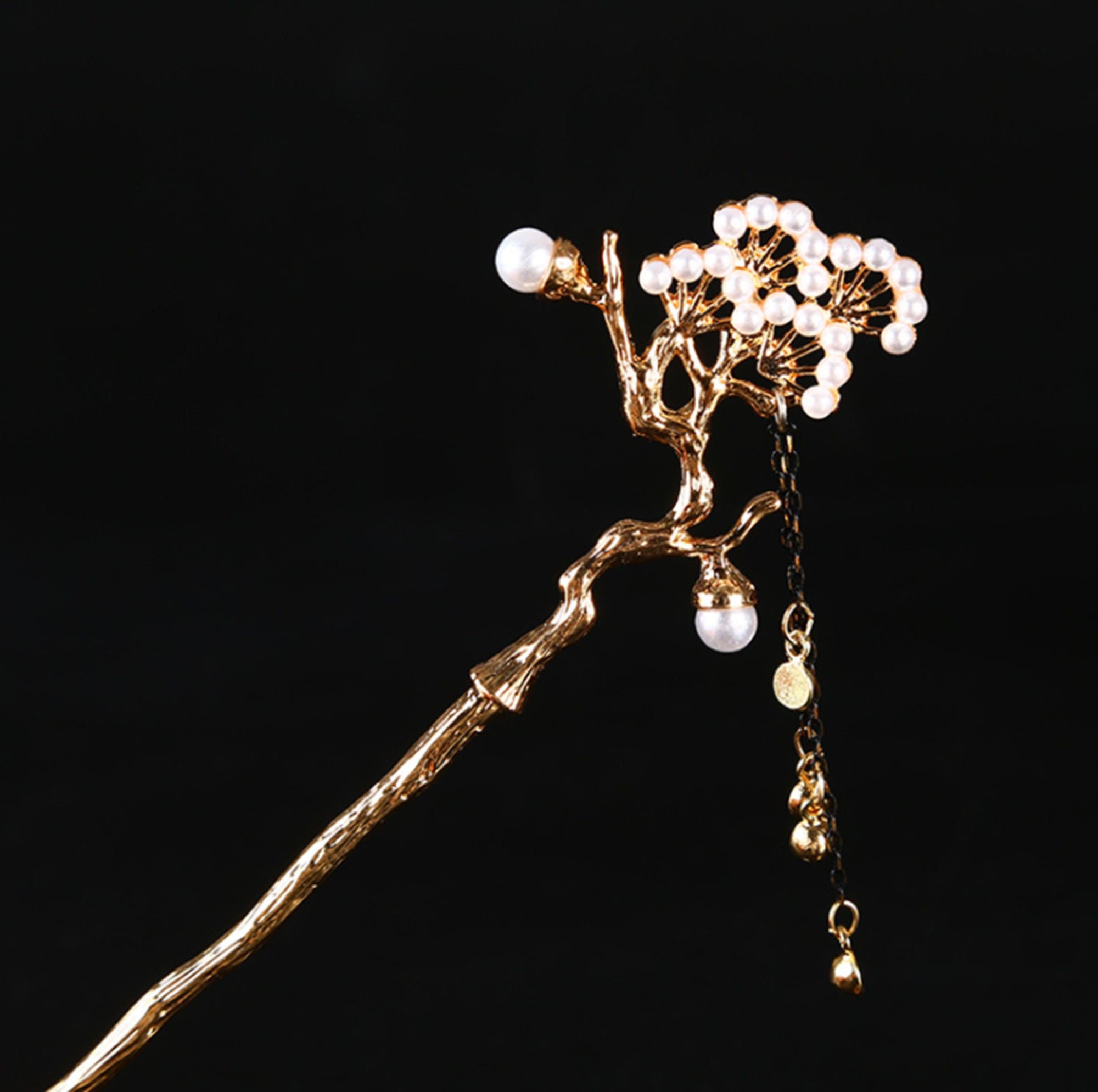 Gold / Silver Hair Stick Tassel Hair Fork Minimalist Hair Pins Etsy