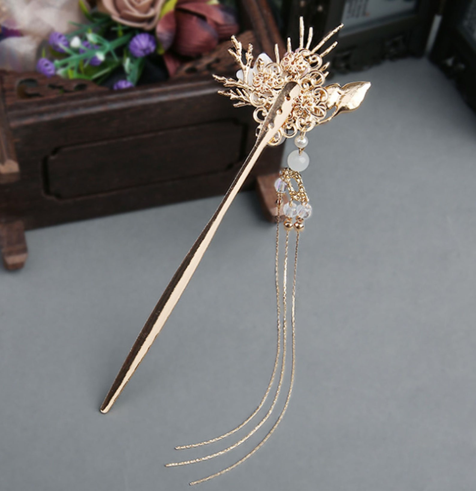 Retro Hair Stick Handmade Hair Pin Ethnic Jewelry Chinese Hair Etsy