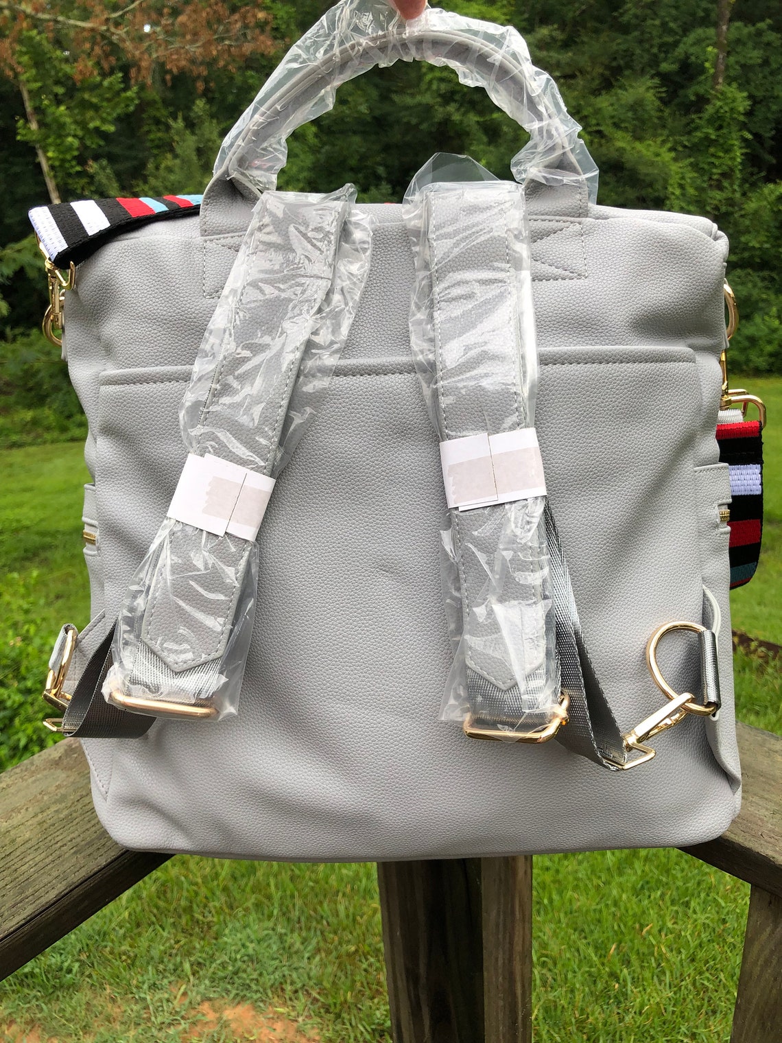 Vegan Leather Convertible Diaper Bag Backpack Luxury Quality Etsy