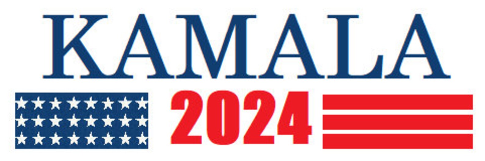 Kamala Harris 2024 Bumper Stickers 2 Stickers Etsy