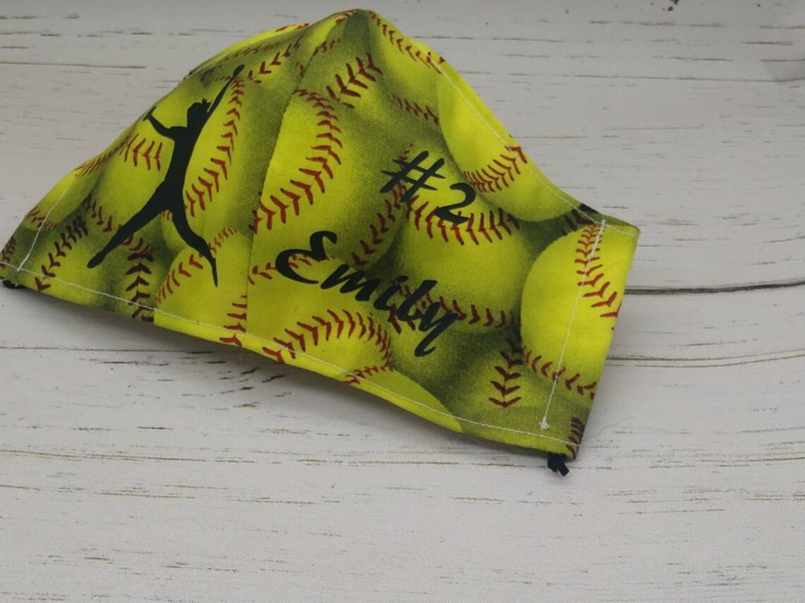 Softball face mask reusable face mask washable face mask for Etsy