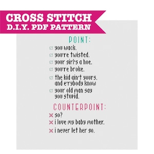 DMX -- DIY PDF Cross Stitch Pattern