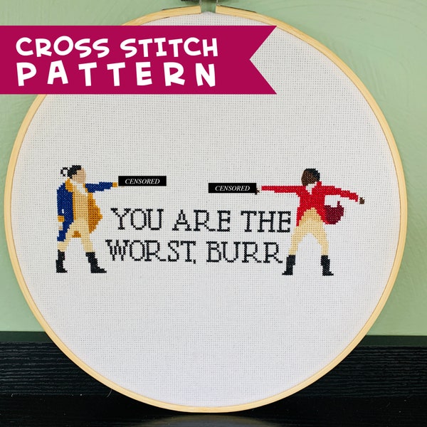 Hamilton Cross Stitch Etsy