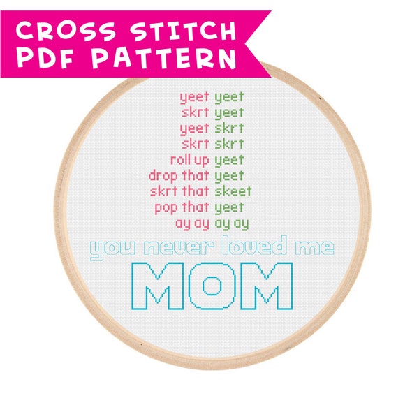 Yeet -- Cross Stitch PDF Pattern