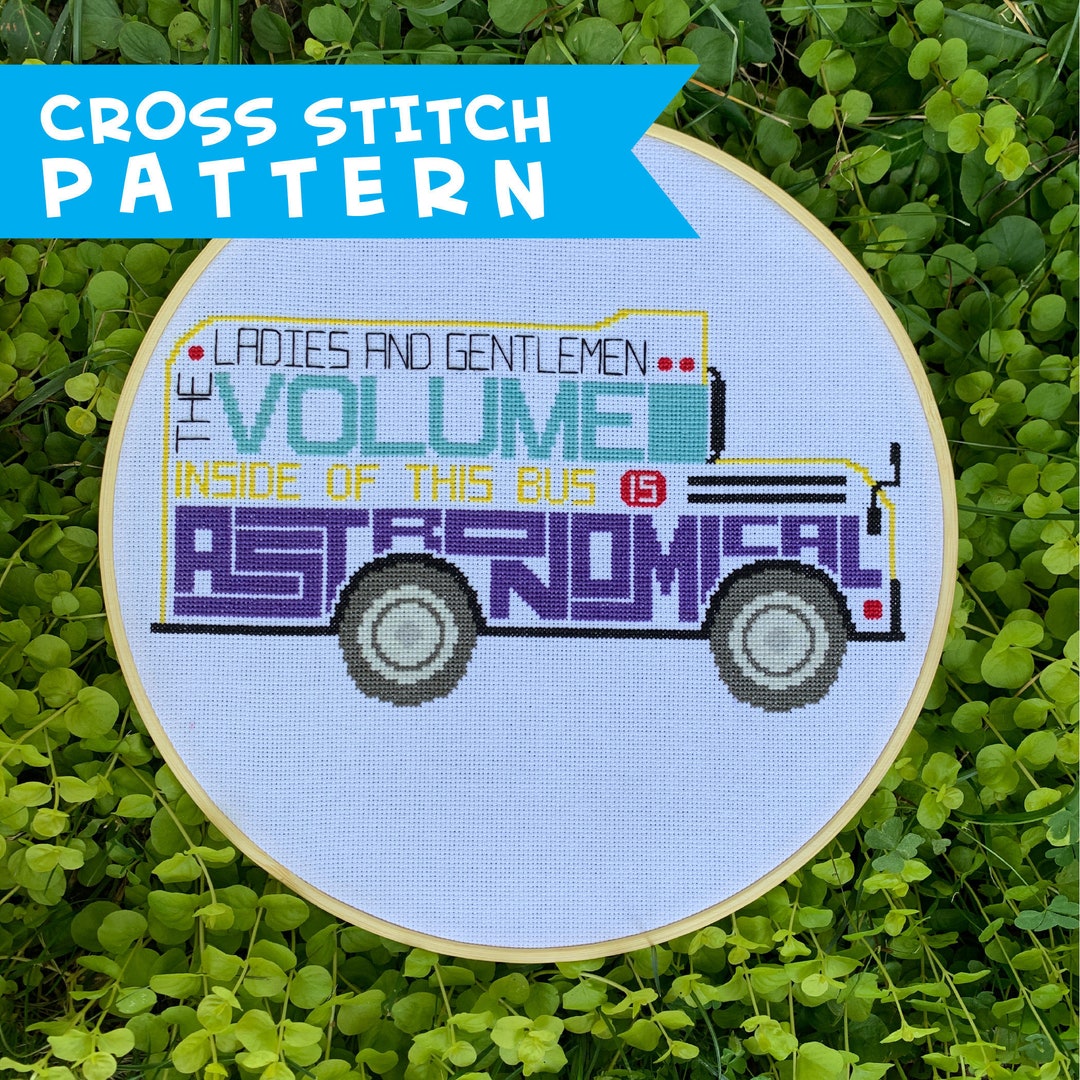 Volume Inside of This Bus -- Cross Stitch PDF Pattern - Etsy