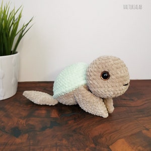 Crochet animal Turtle cuddly toy Sea turtle Toys Stuffed animal cuddly Handmade plush toy Amigurumi image 4